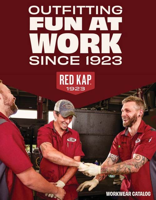 This catalog features the following types of uniforms:  Shirts, Pants, Jeans, Outerwear, Enhanced Visibility, Toolmaker’s Apron, FR Shirts, FR Pants, & FR Outerwear